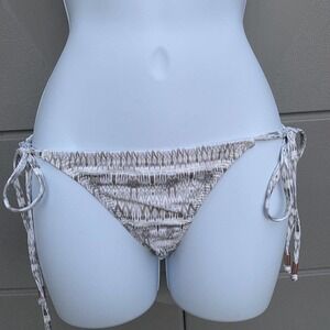 NWOT Eberjey Womens Swimsuit Surf spray Sadi Bikini Bottom Side Ties Small